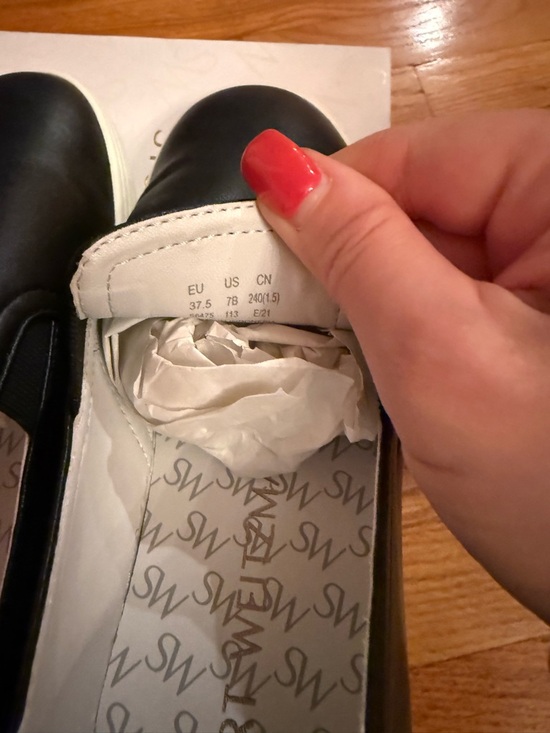 Stuart Weitzman Daryl Black Slip-On Leather Sneakers main image 7